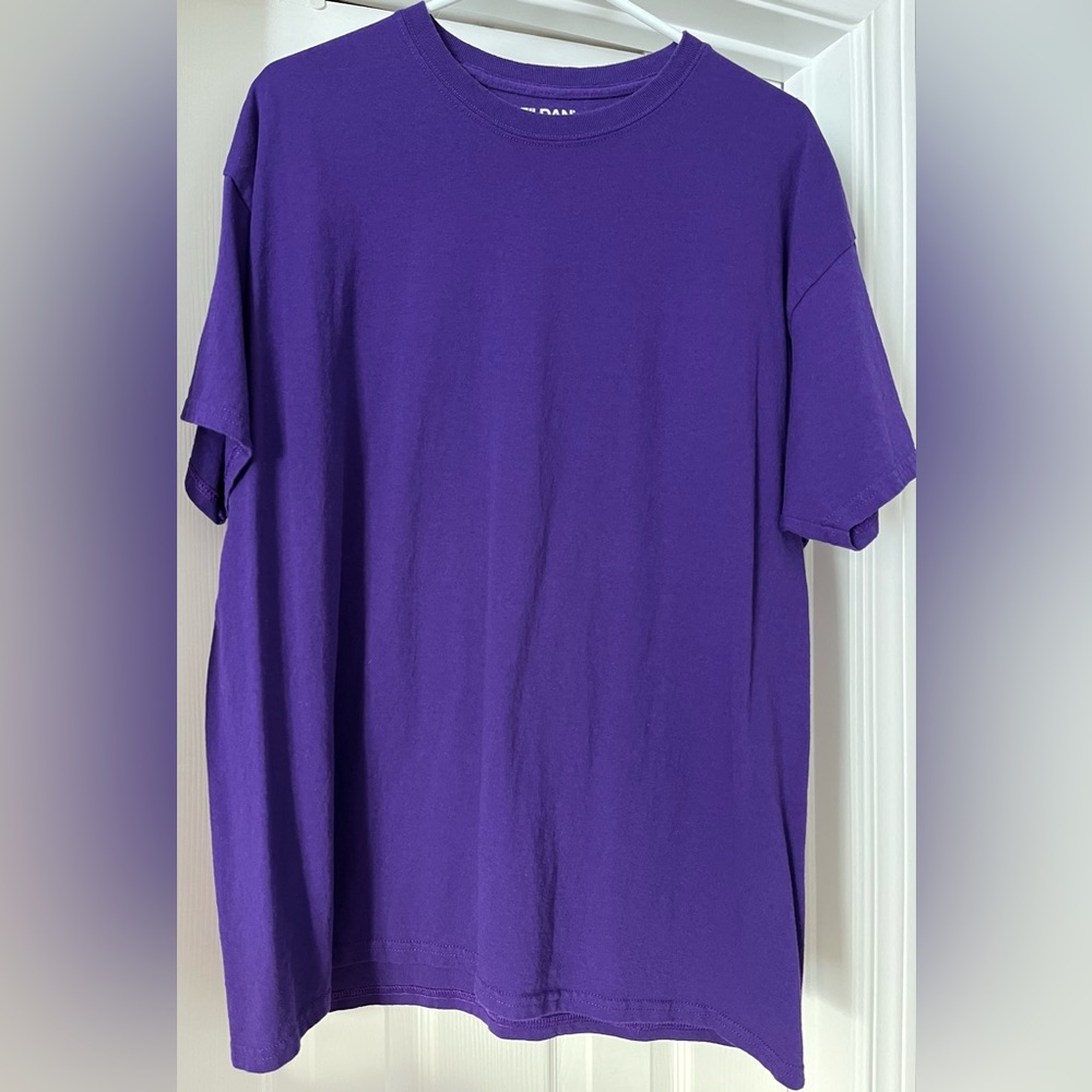 Short-sleeve t-shirt, solid purple, XL